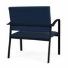 Lesro Newport Bariatric Chair Metal Frame, Black, MD Ink Upholstery NP1401